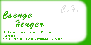 csenge henger business card